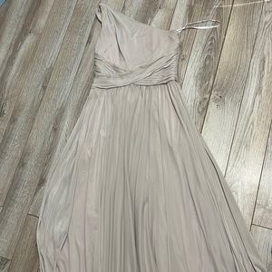 One Shoulder David’s Bridal Dress